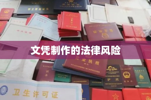 禹王台文凭制作的法律风险