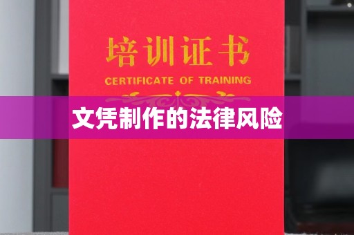 禹王台文凭制作的法律风险