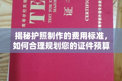 禹王台揭秘护照制作的费用标准，如何合理规划您的证件预算
