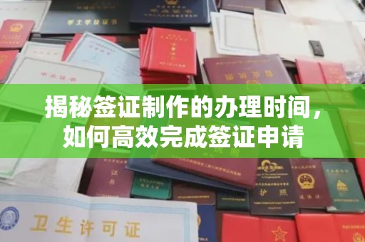 禹王台揭秘签证制作的办理时间，如何高效完成签证申请