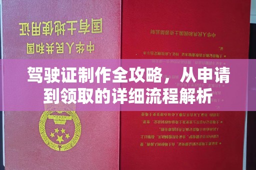 禹王台驾驶证制作全攻略，从申请到领取的详细流程解析